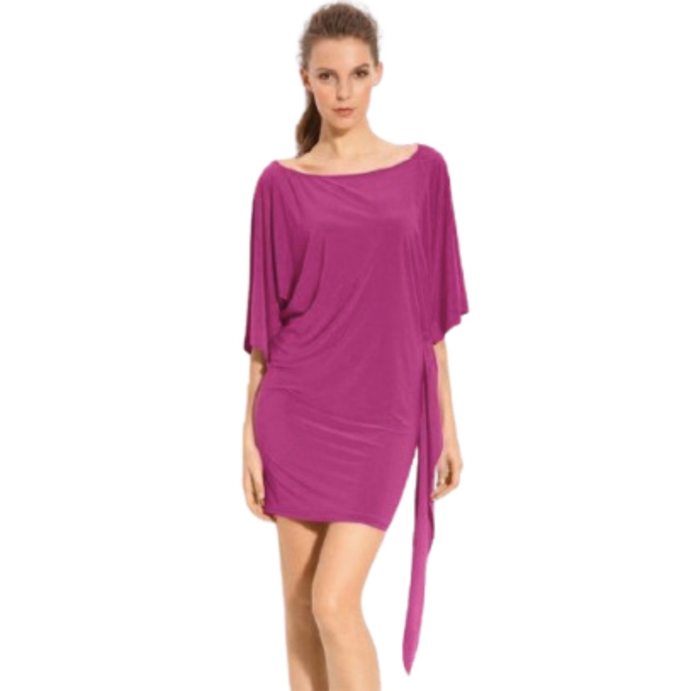 ABI FERRIN Nikki 5-Way Convertible Dress Magenta Purple